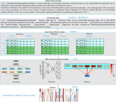 EHR2Vec: Representation Learning of Medical Concepts From Temporal Patterns of Clinical Notes Based on Self-Attention Mechanism